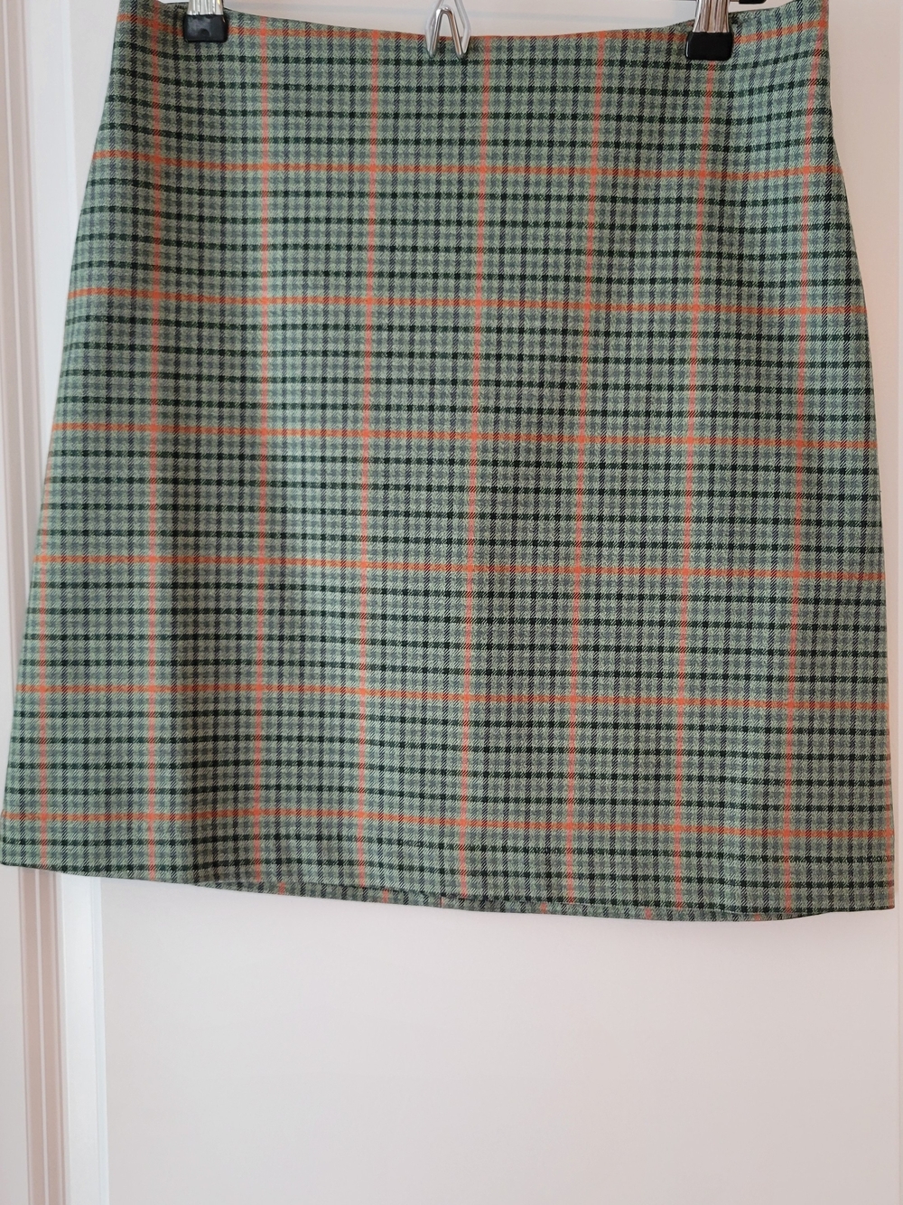 Classic Green Plaid A-Line Skirt